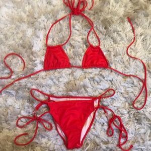 RESERVED We are HAH red bikini